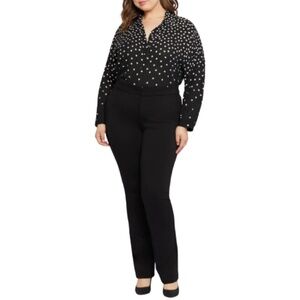 NWT NYDJ Slim Trouser Pants w/ Lift Tuck Technology in Black Sz. 26W